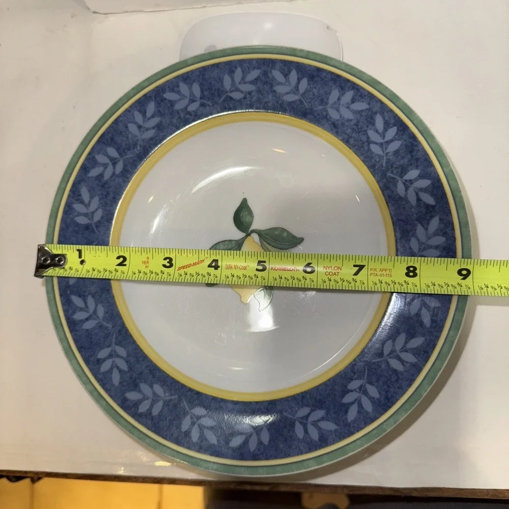 Villeroy &‎ Boch Lot Of 5 Switch 3 Corfu Large Rim Soup Bowls Lemon 9